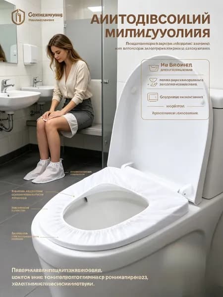 Покрытие на сиденье унитаза