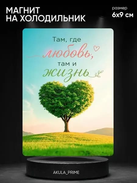 Магнит на холодильник, мотивация, любовь