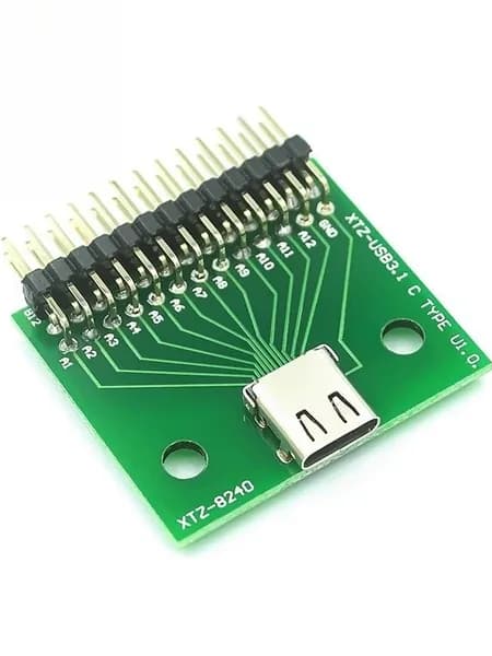 TYPE C - материнская тестовая панель USB 3.1 с PCB - панелью 24P