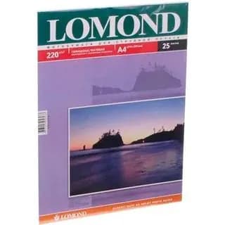 Фотобумага LOMOND Двухсторонняя Матовая, 220 г/м2, A4, 25 листов. (0102148)