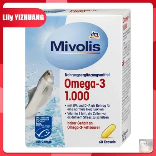 Премиальный рыбий жир Mivolis 1000 мг, 60 капсул