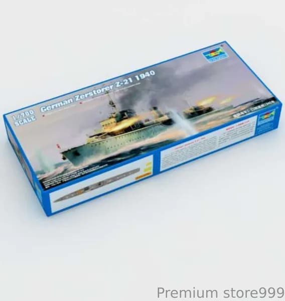 Trumpeter 1/700 05792 Немецкий Zerstorer Z-21 1940 г. сборная модель корабля