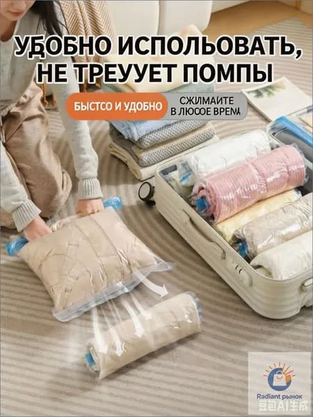 Премиум герметичные компрессионные наборы для вещей в путешествиях