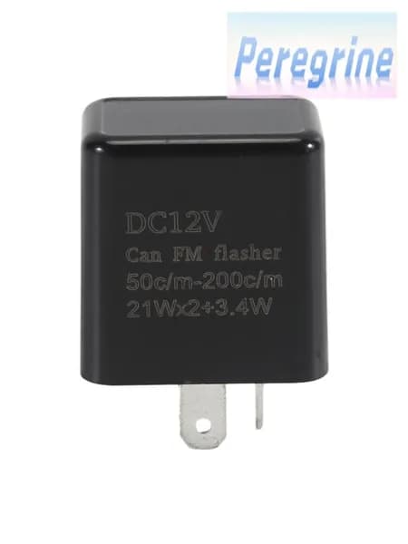 Реле указателей поворота 2-контактное 12V, регулируемая частота 50-200 вспышек/мин, водонепроницаемое для мотоцикла