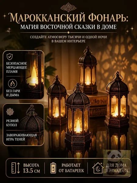 Декоративный ночник - ажурный корпус с красивой игрой света и тени