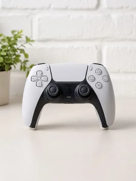 Невидимая подставка для геймпада PS5/Slim/Pro белая / Невидимая подставка / Держатель для DualSense, белый пластиковый стенд для джойстика PlayStation 5, кредл, невидимый органайзер для геймпадов