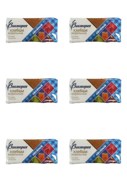 Вкусная фантазия Хлебцы вафельные Виктория овсяные, 60 гр, 6 уп /
