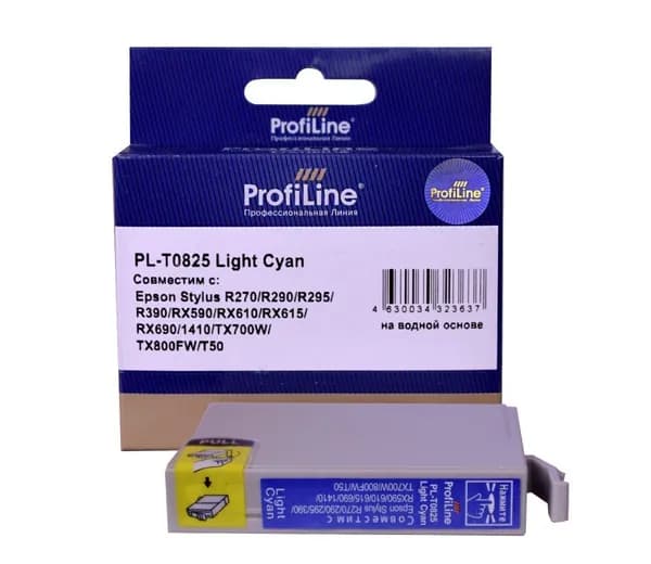 Струйный картридж ProfiLine 82N (T0825N) для принтеров Epson Stylus T50, T59, R290 7,5 мл светло-голубой