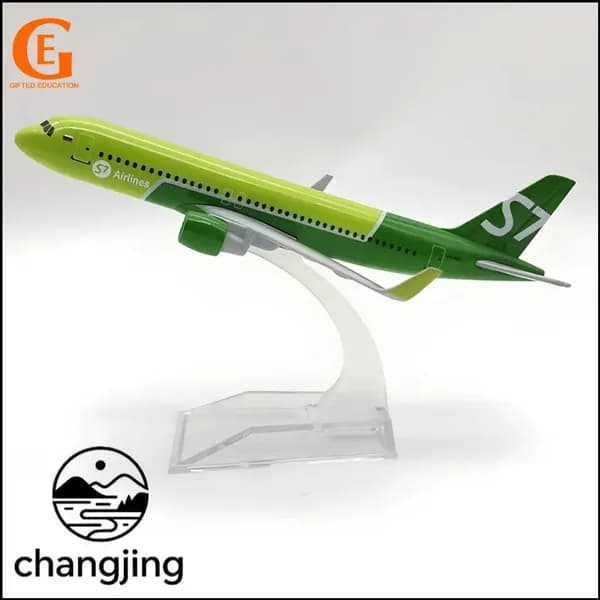 Металлическая Модель Самолета Аэробус 320, S7 Airlines А320