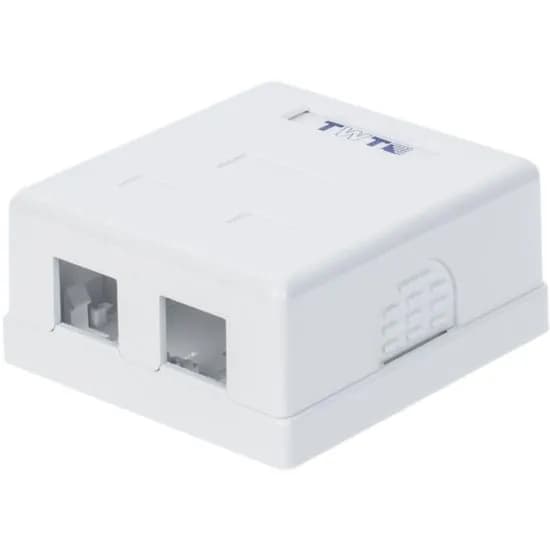 Настенная коробка TWT на 2 порта для Keystone, SA2-WH TWT-SA2-WH