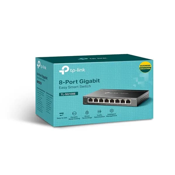 TP-Link TL-SG108E 8-портовый гигабитный коммутатор Easy Smart Switch