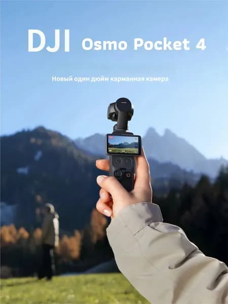 DJI Экшн-камера, серый металлик, черно-серый