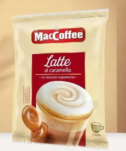 Кофейный напиток MacCoffee Латте Карамель, 20 порций
