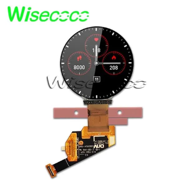 Wisecoco Пиксельный экран Wisecoco круглый Oled дисплей 1,39 дюйма 400x400 круглый экран H139BLN01.0, хаки