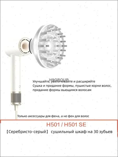 1 шт. подходит для Xiaomi Mijia фен для волос H501/H501SE аксессуары для сушильной камеры серебристо-серый