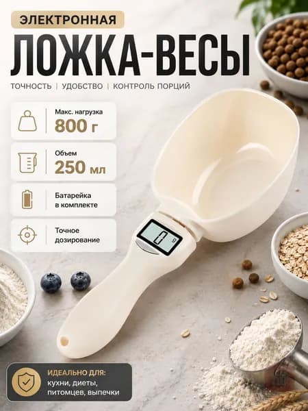 Электронные кухонные весы, слоновая кость