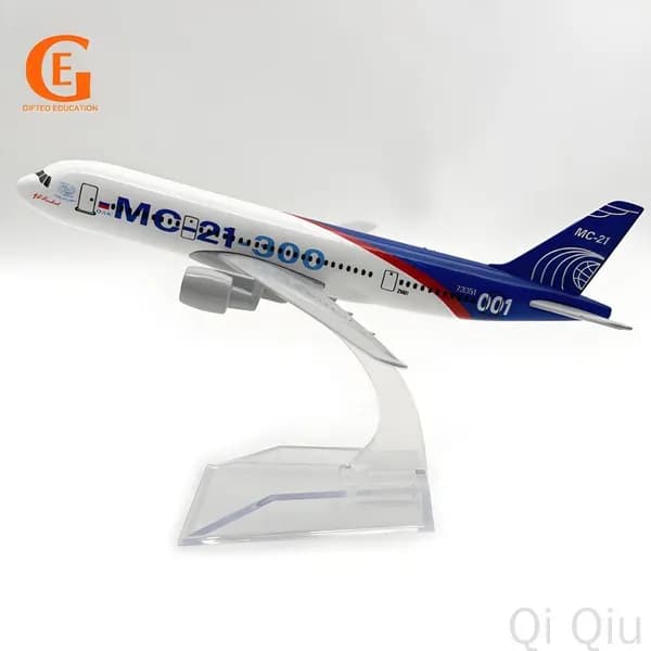 Металлическая Модель Самолета MC-21 Аэрофлота MC21, Российские Авиакомпании
