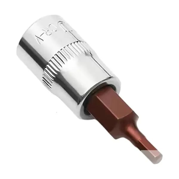 Набор торцевых головок 1/4" с трещоткой, H 2
