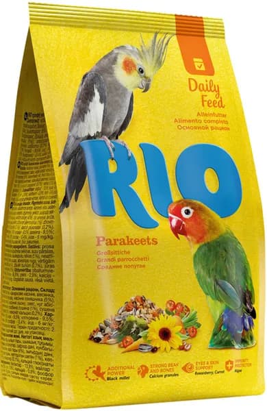 Корм для птиц RIO PARAKEETS - Рио корм для средних попугаев (500 гр)