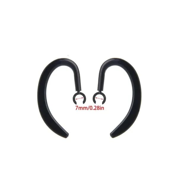 Антипотеряющие ушные крючки для наушников, Черный - 7mm
