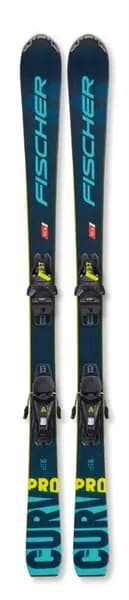 Fischer Детские с креплением THE CURV PRO JRS+FS4 GW CA JRS BLUE Горные лыжи, ростовка: 110 см