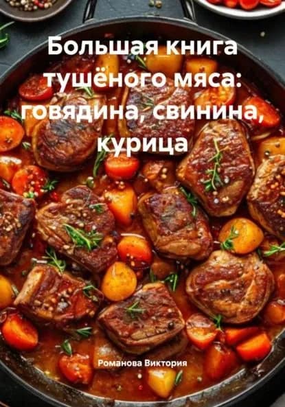 Большая книга тушёного мяса: говядина, свинина, курица | Романова Виктория Алексеевна | Электронная книга