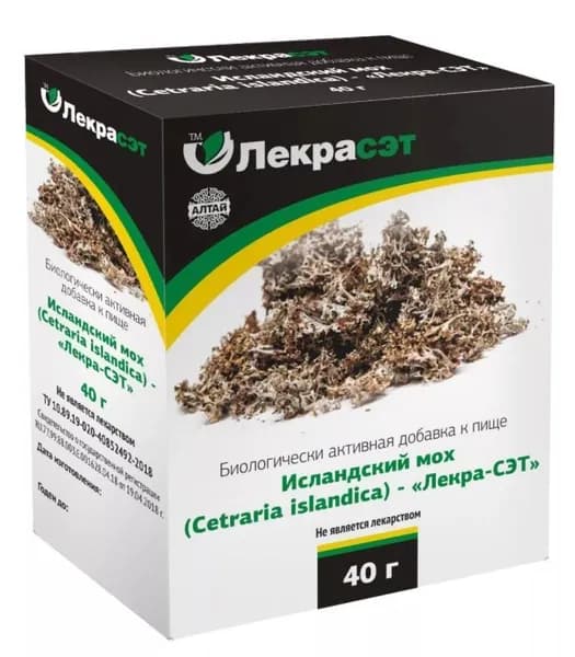 Исландский мох Лекра-Сэт, 40г