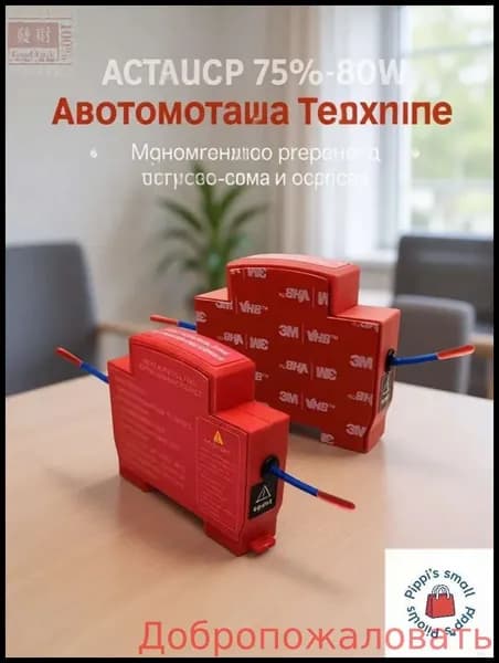 Самоактивирующийся огнетушитель для электрических шкафов, двойное сопло, монтаж на клей