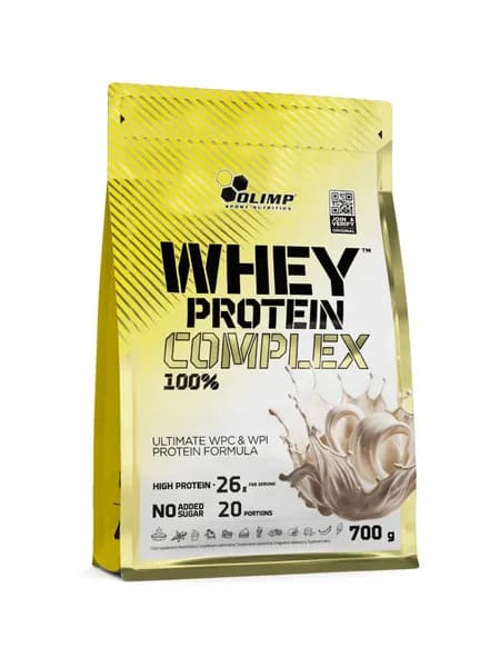 Olimp Sport Nutrition Whey Protein Complex 100%, Протеин сывороточный для похудения и набора мышечной массы, порошок 700 г со вкусом ванильного мороженого