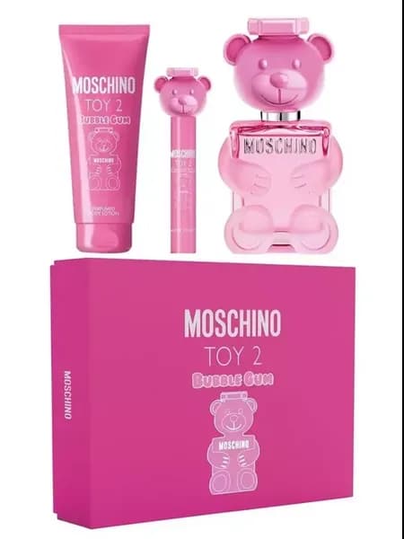 Набор подарочный мишка moschino toy москино 3в1