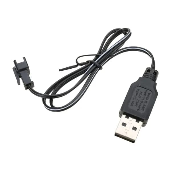 Защита от перезаряда игрушечных батареек Зарядный кабель USB-3.6V SM 2P Plug Зарядный кабель
