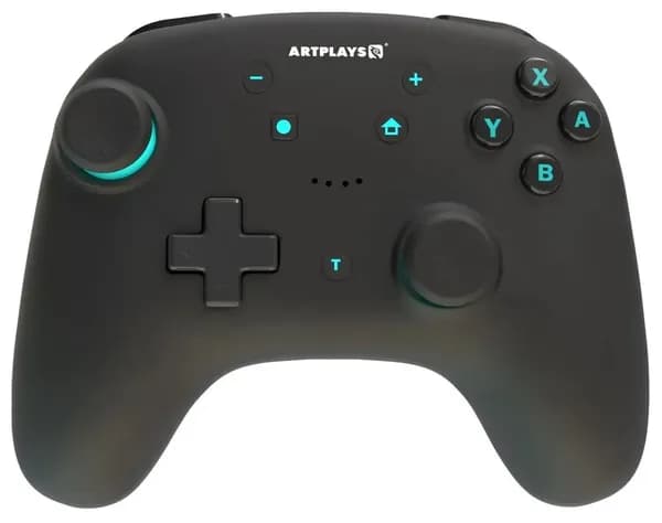 Artplays Геймпад беспроводной Artplays (NS65), Bluetooth, черный, бирюзовый