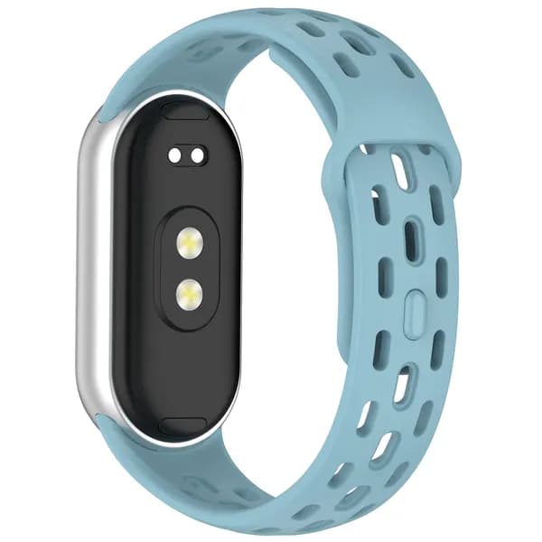 Скелетонизированный силиконовый ремешок для Xiaomi MiBand 10/9, Дышащий спортивный браслет для Xiaomi Band 8