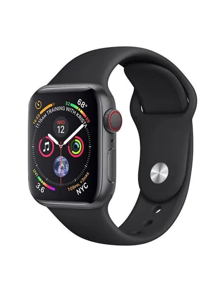 Силиконовый ремешок для часов Apple Watch 38/40/41 мм / Ремешок на часы эпл вотч 38/40/41 мм черный (18), размер S