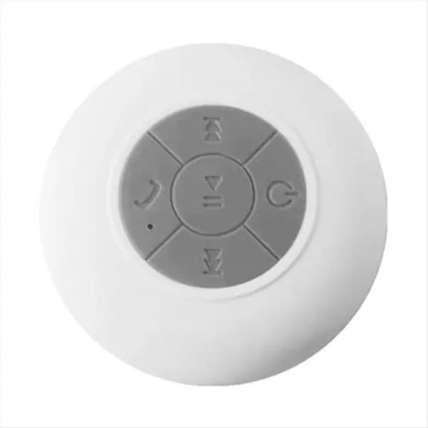 Беспроводная Bluetooth-колонка для ванной комнаты на присоске, белая.