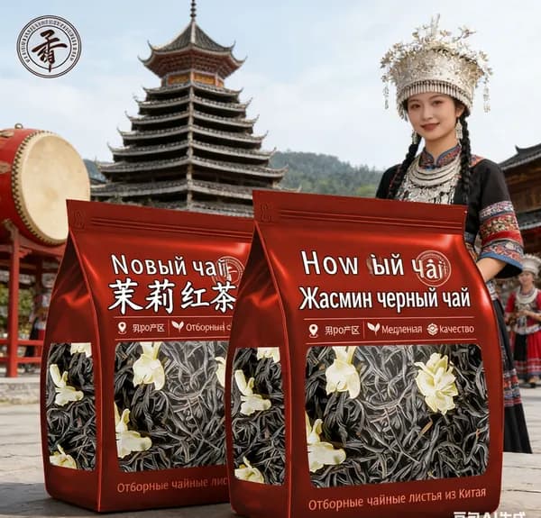 Китайская чайная фея жасминовый черный чай