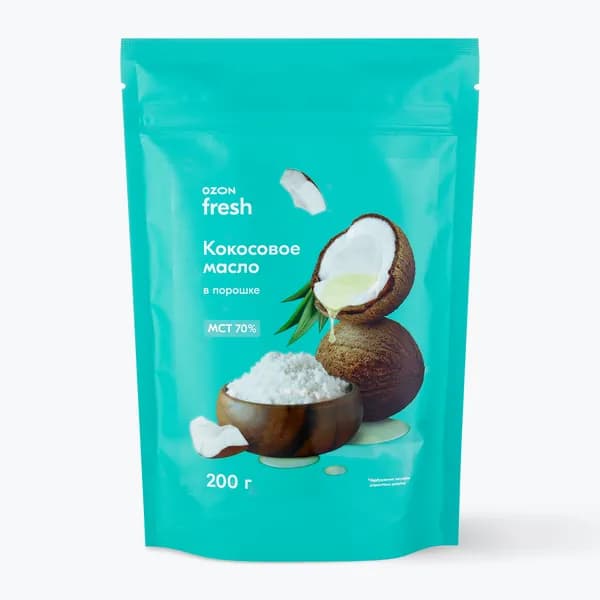 Кокосовое масло в порошке МСТ 70%, 200 г, Ozon fresh