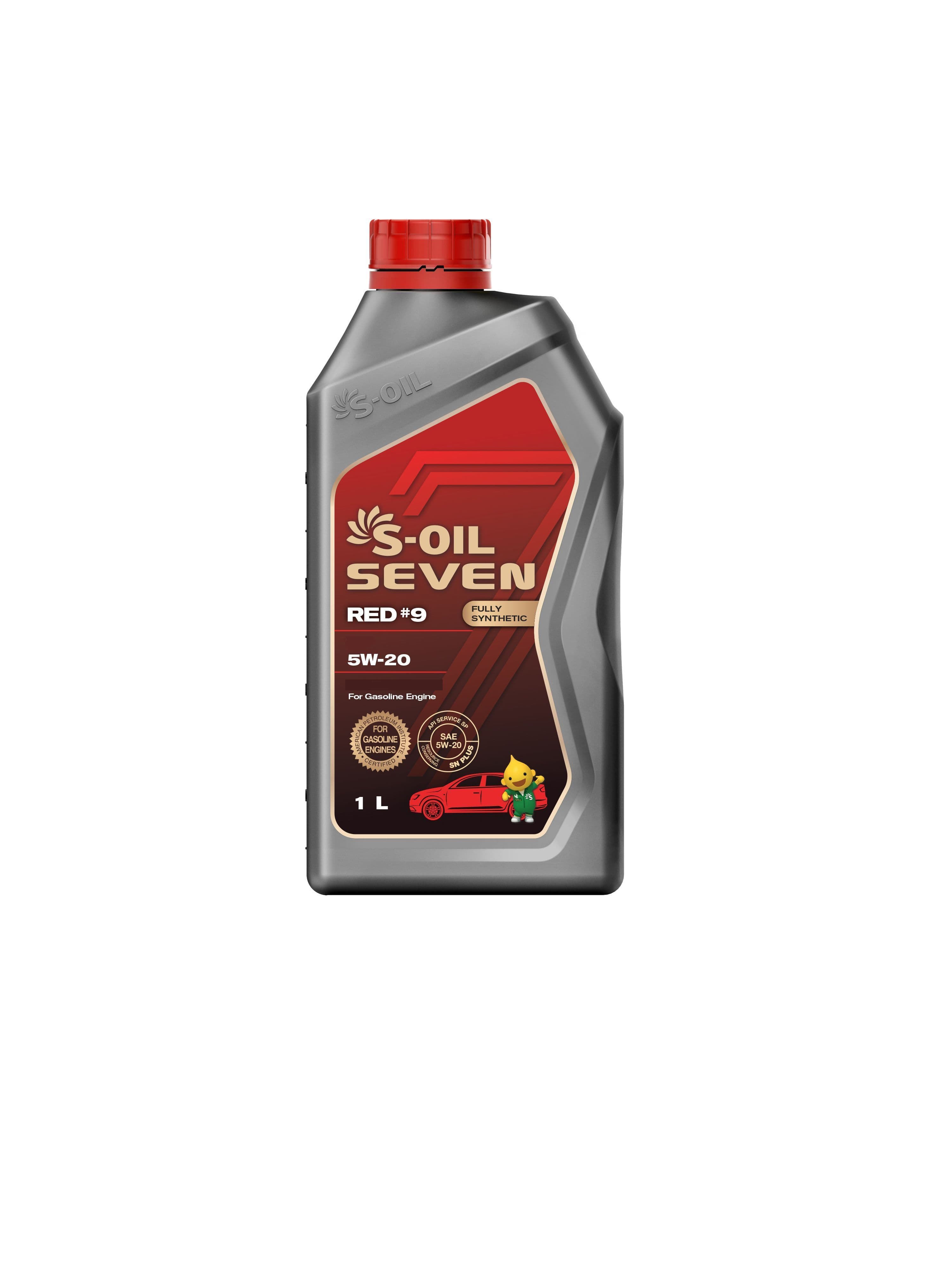 S-OIL SEVEN RED#9 SN 5W-20 Масло моторное, Синтетическое, 1 л