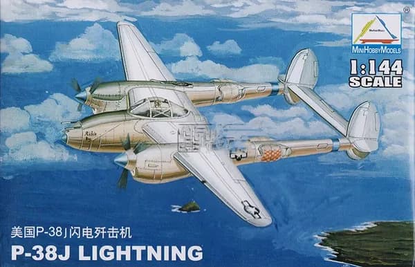 HOBBYBOSS 80401 1/144 P-38J LIGHTNING сборная модель самолета