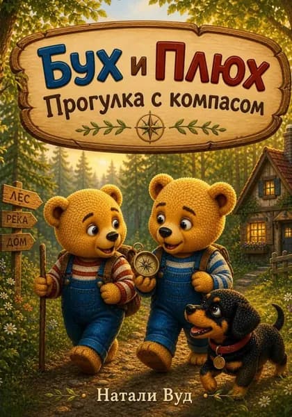 Бух и Плюх. Прогулка с компасом | Вуд Натали | Электронная книга