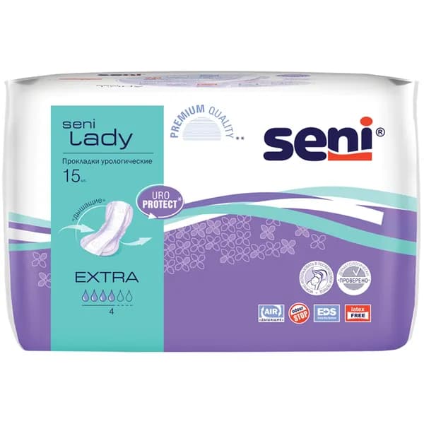 Урологические прокладки BELLA "Seni Lady", Extra, 15 шт