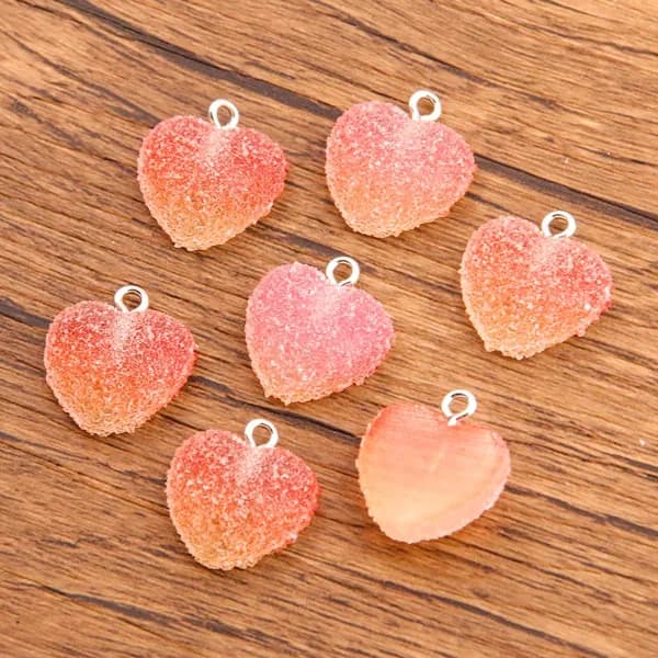 Подвеска из смолы градиентного цвета 10pcs