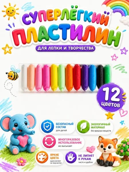 Пластилин,большой набор цветов