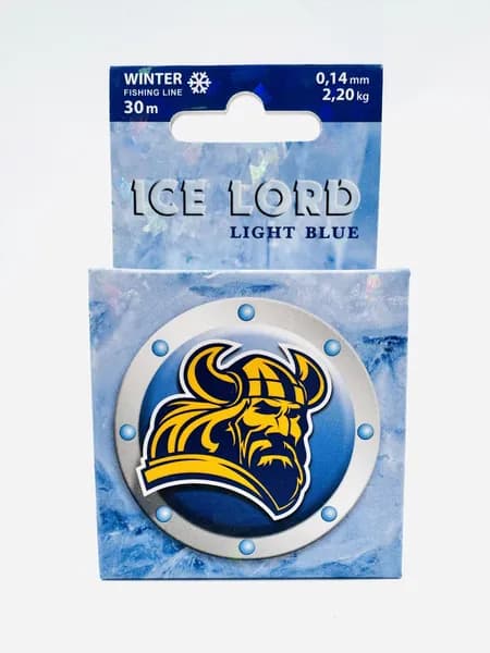 Леска зимняя AQUA ICE LORD LIGHT BLUE 0.14mm 30m