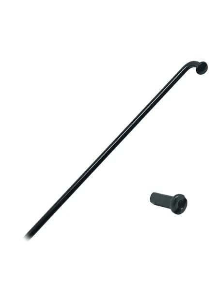Спицы для велосипеда BMX 180 мм. КОМПЛЕКТ 3 штуки Shadow Straight 14G нержавеющая сталь с ниппелем черные