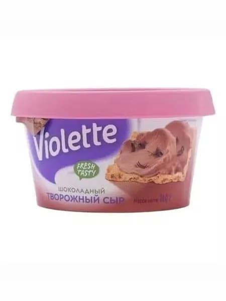Сыр творожный Violette шоколадный 50% БЗМЖ 140 г