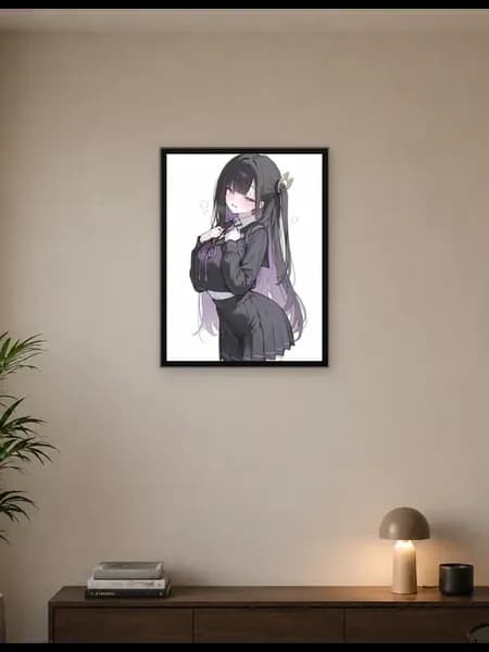 Декор для интерьера Девушка в школьной форме 30x40