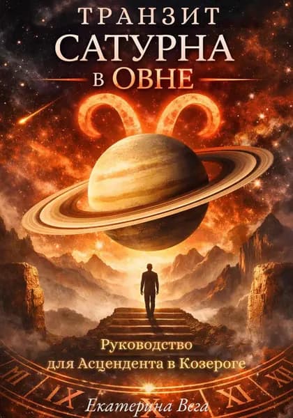 Транзит Сатурна в Овне. Руководство для Асцендента в Козероге | Екатерина Вега | Электронная книга