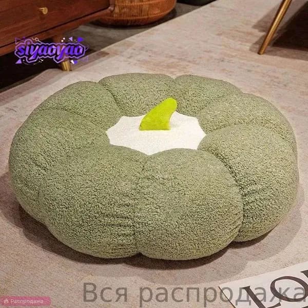 Бескаркасный пуф, Акрил, Размер S,зеленый