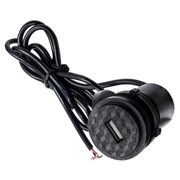 Зарядка 12V для телефона/планшета, водонепроницаемый USB-порт "защищённый от влаги для установки на руль мотоцикла.